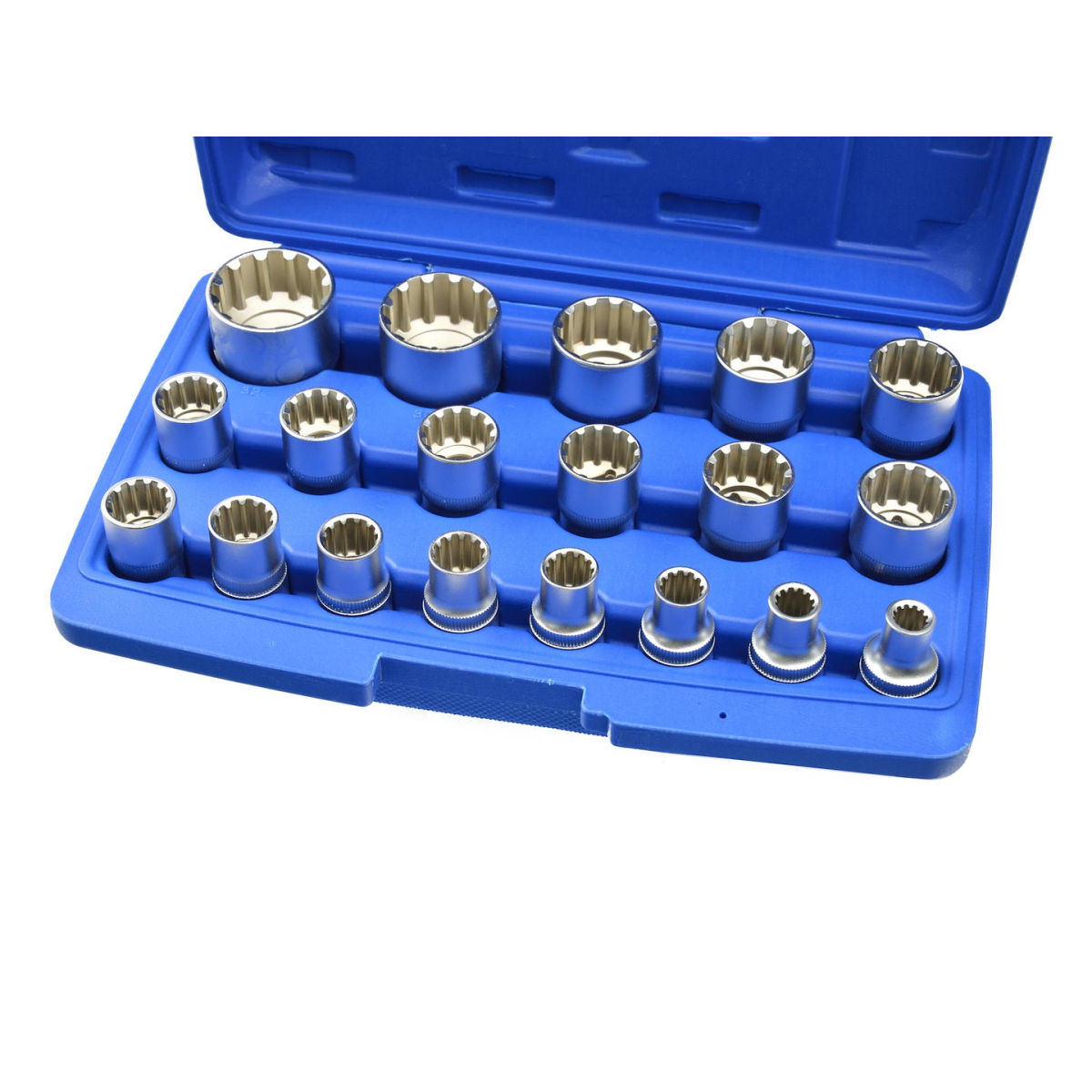 Nástrčné klíče multilock 1/2 GEKO, sada 19ks, CrV ocel G13546