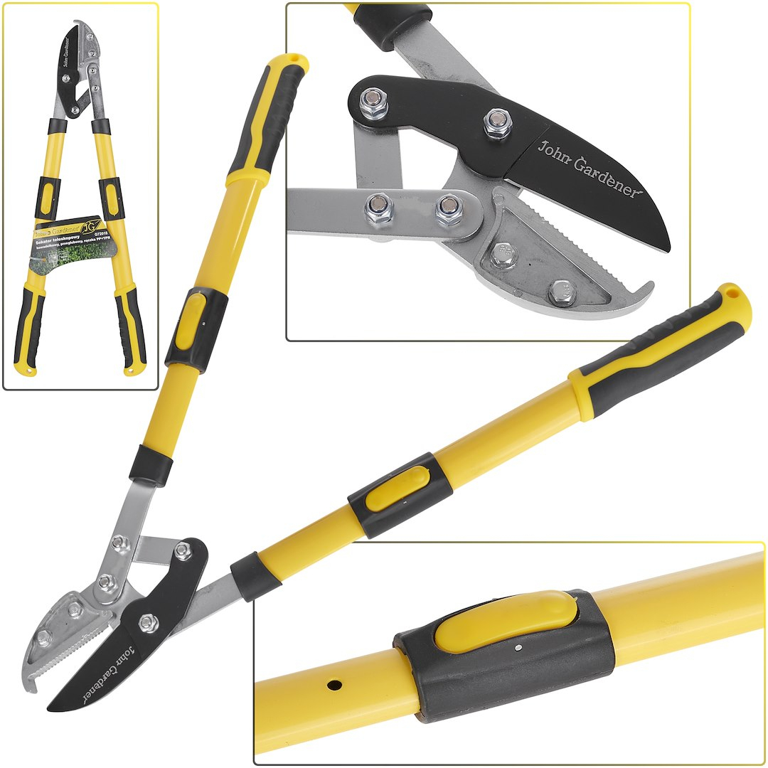 Nůžky na větve teleskopické kovadlinkové GEKO, 650-940 mm G72018v