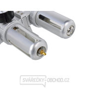 Regulátor tlaku GEKO s filtrem a manometrem a přim. oleje, max. prac. tlak 10bar  Regulátor tlaku GEKO s filtrem a manometrem a přim. oleje, max. prac. tlak 10bar  náhled