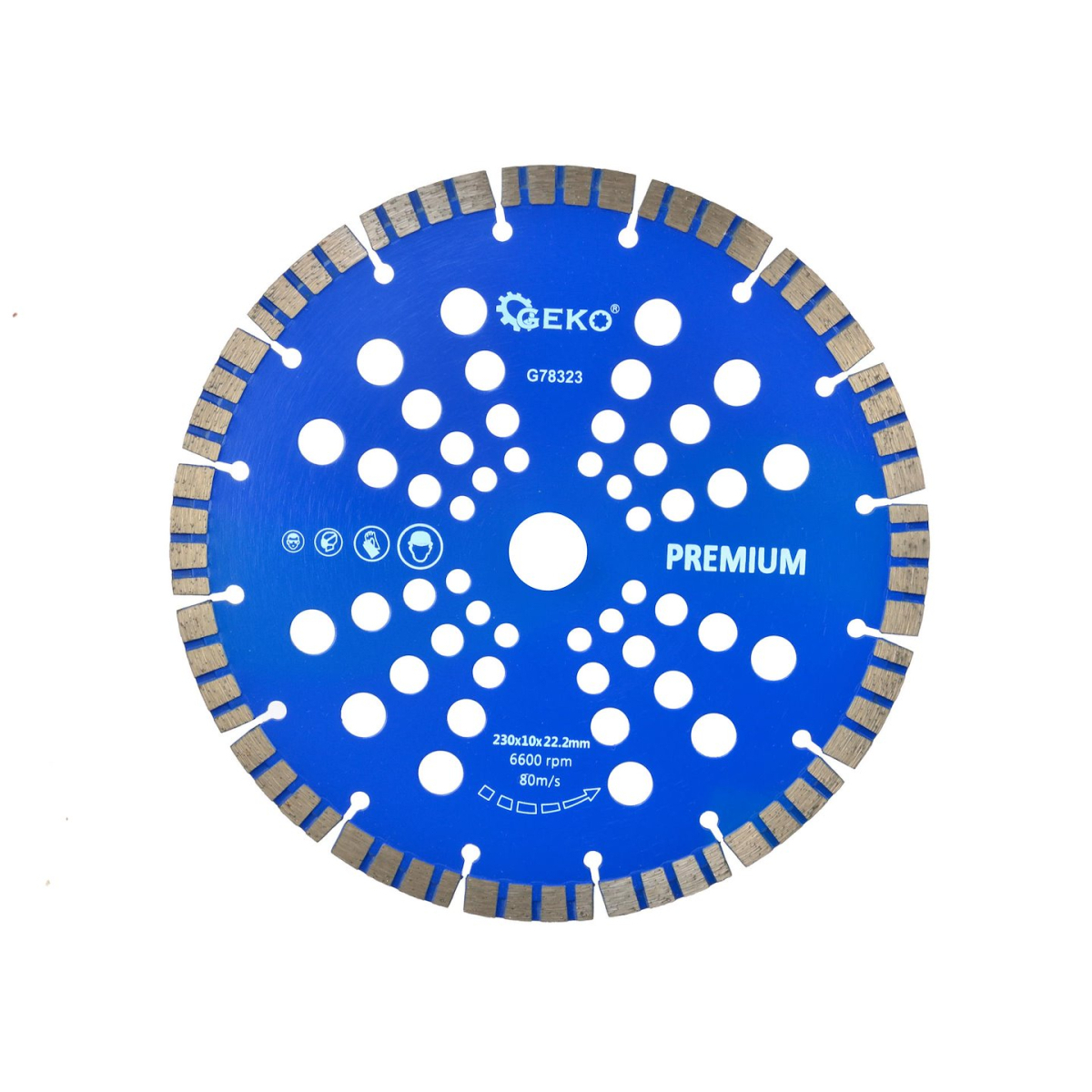 Levně Kotouč diamantový řezný turbo-segmentový GEKO, 230x10x22mm G78323