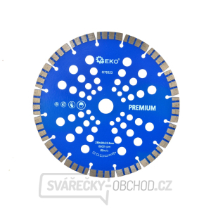 Kotouč diamantový řezný turbo-segmentový GEKO, 230x10x22mm  gallery main image