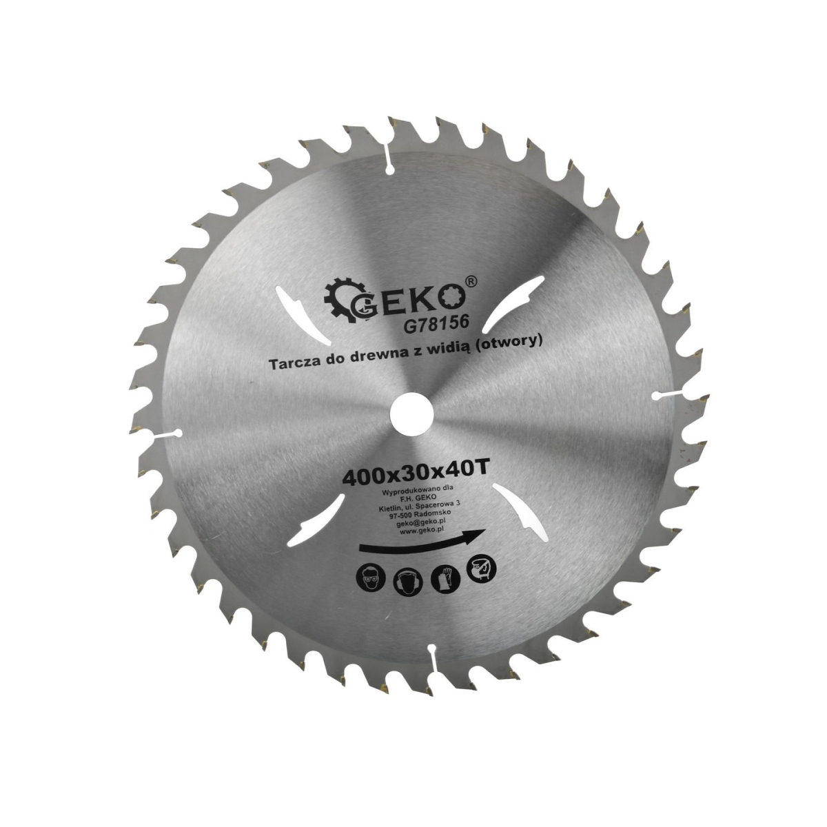 Kotouč pilový do dřeva GEKO, 400x30 mm, 40T G78156