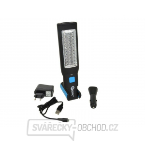 Dílenská lampa 30 + 7LED 1800mah 230V/12V GEKO Dílenská lampa 30 + 7LED 1800mah 230V/12V GEKO gallery main image