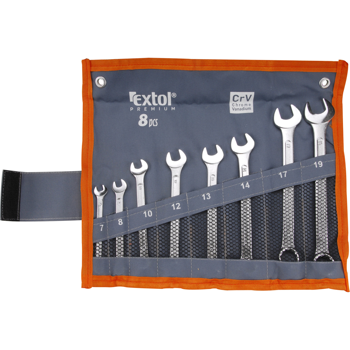 EXTOL PREMIUM Očkoploché klíče, sada 8ks 6319