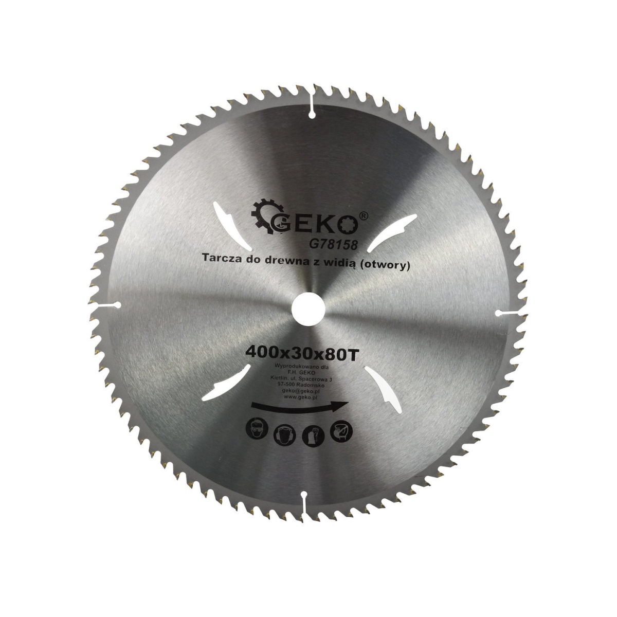 Kotouč pilový do dřeva GEKO, 400x30 mm, 80T G78158