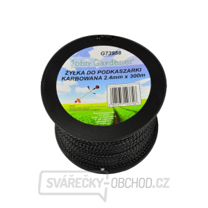 Struna do sekačky GEKO, 2,4mmx300m, zvlněný profil  Struna do sekačky GEKO, 2,4mmx300m, zvlněný profil  gallery main image