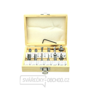 Frézy tvarové do dřeva 12ks GEKO, 8mm  Frézy tvarové do dřeva 12ks GEKO, 8mm  náhled