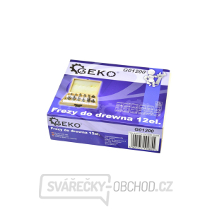Frézy tvarové do dřeva 12ks GEKO, 8mm  Frézy tvarové do dřeva 12ks GEKO, 8mm  gallery main image