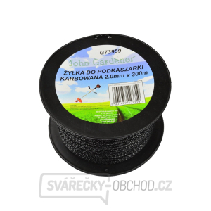 Struna do sekačky GEKO, 2,0mm x 300m, zvlněný profil  Struna do sekačky GEKO, 2,0mm x 300m, zvlněný profil  gallery main image