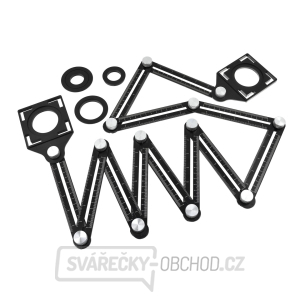 Víceúčelové dvanácti-dílné skládací pravítko GEKO Víceúčelové dvanácti-dílné skládací pravítko GEKO gallery main image