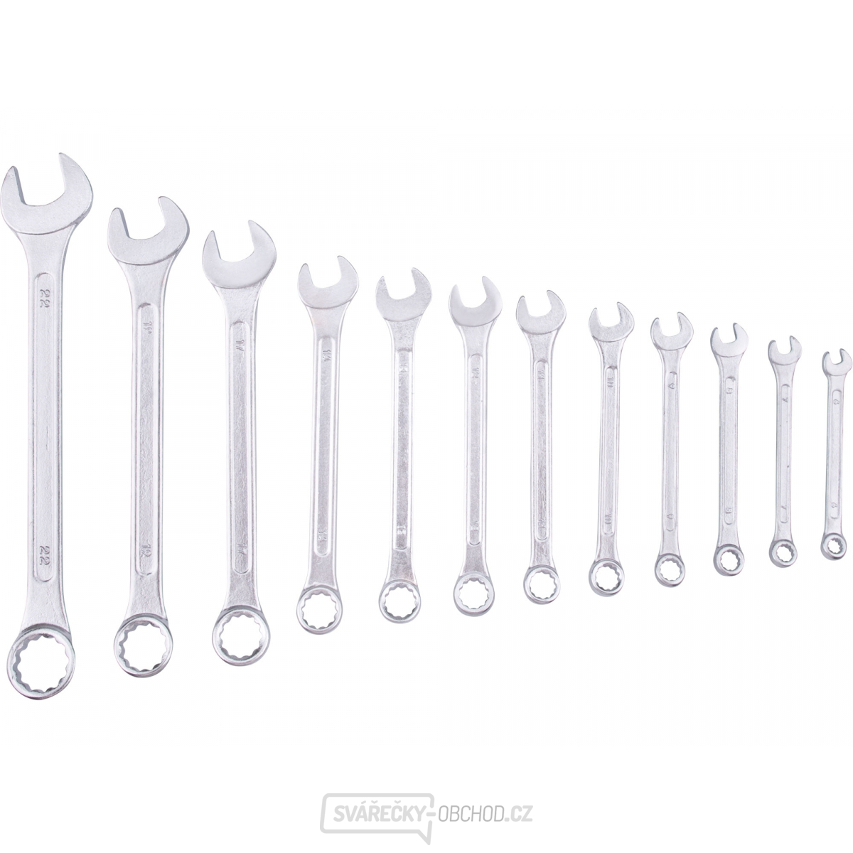 Klíče očkoploché, sada 12ks, 6-22mm