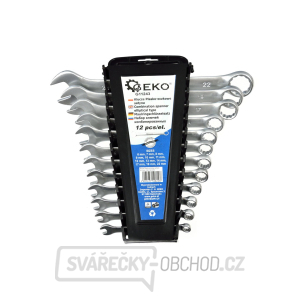 Sada klíčů očkoplochých GEKO, 12ks, 6-22mm, plast. držák s klipem Sada klíčů očkoplochých GEKO, 12ks, 6-22mm, plast. držák s klipem gallery main image