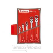 Klíče ráčnové očkoploché s kloubem,sada 5ks Klíče ráčnové očkoploché s kloubem,sada 5ks gallery main image