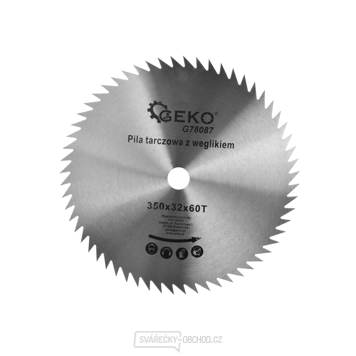 Kotouč pilový GEKO, 350x32x60T  Kotouč pilový GEKO, 350x32x60T  gallery main image