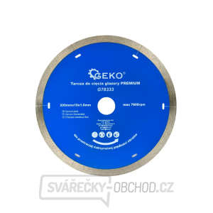 Kotouč diamantový řezný celoobvodový GEKO 200x10x22,2mm  Kotouč diamantový řezný celoobvodový GEKO 200x10x22,2mm  gallery main image