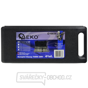 Sada bitů torx 41 dílná GEKO, CrV ocel, plastový box  Sada bitů torx 41 dílná GEKO, CrV ocel, plastový box  gallery main image