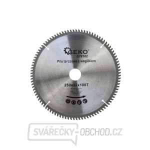 Kotouč řezný na hliník GEKO, 250x32 mm 100T  Kotouč řezný na hliník GEKO, 250x32 mm 100T  gallery main image