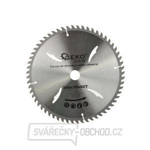 Kotouč pilový do dřeva GEKO, 300x30 mm, 60T  Kotouč pilový do dřeva GEKO, 300x30 mm, 60T  gallery main image