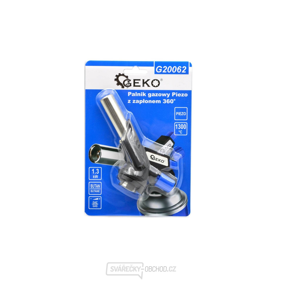 Hlava plynového hořáku 360° GEKO