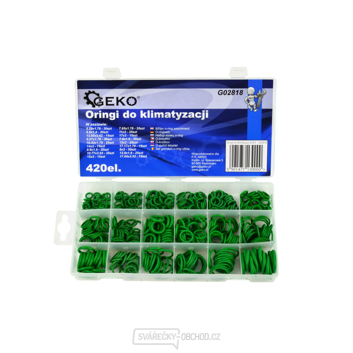 Sada o-kroužků na klimatizaci 420ks GEKO