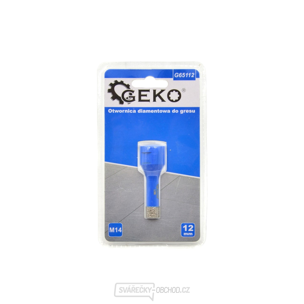 Korunkový vrták diamantový 12 mm GEKO
