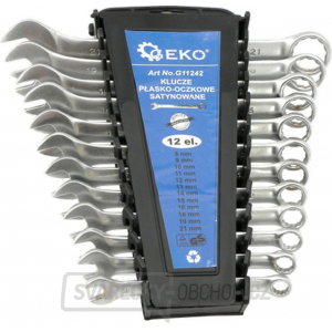 Sada klíčů očkoplochých, 12ks, 8-21mm, plast. držák GEKO Sada klíčů očkoplochých, 12ks, 8-21mm, plast. držák GEKO gallery main image