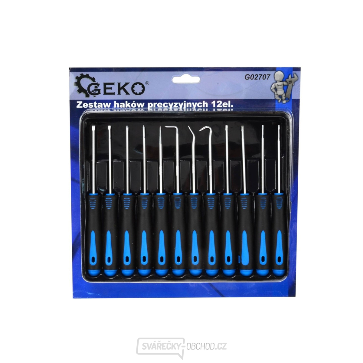Sada háků a šroubováků 12ks GEKO Sada háků a šroubováků 12ks GEKO gallery main image