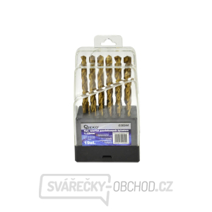 Vrtáky do kovu GEKO, sada 19ks, 1-10mm, po 0,5mm, leštěné  Vrtáky do kovu GEKO, sada 19ks, 1-10mm, po 0,5mm, leštěné  gallery main image