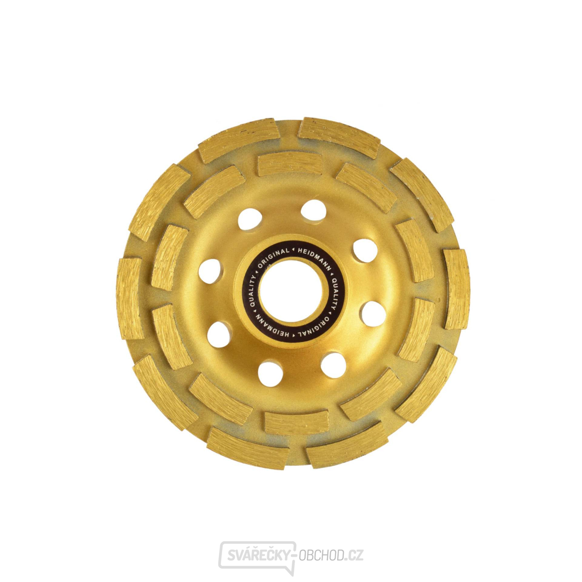 Kotouč diamantový hrnkový brusný dvouřadý GEKO, 125x5x22,23mm