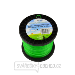 Struna do sekačky GEKO, pětiúhelníkový profil 2,4mm x 100m  Struna do sekačky GEKO, pětiúhelníkový profil 2,4mm x 100m  gallery main image