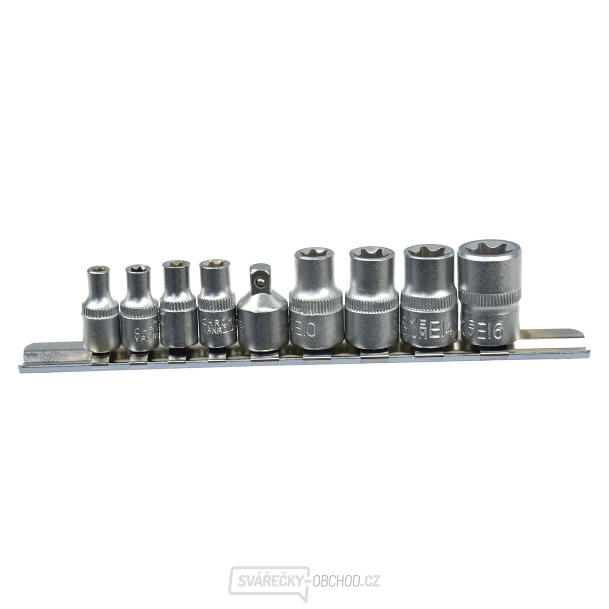 Sada hlavic torx GEKO, 9ks, 1/4" a 3/8"