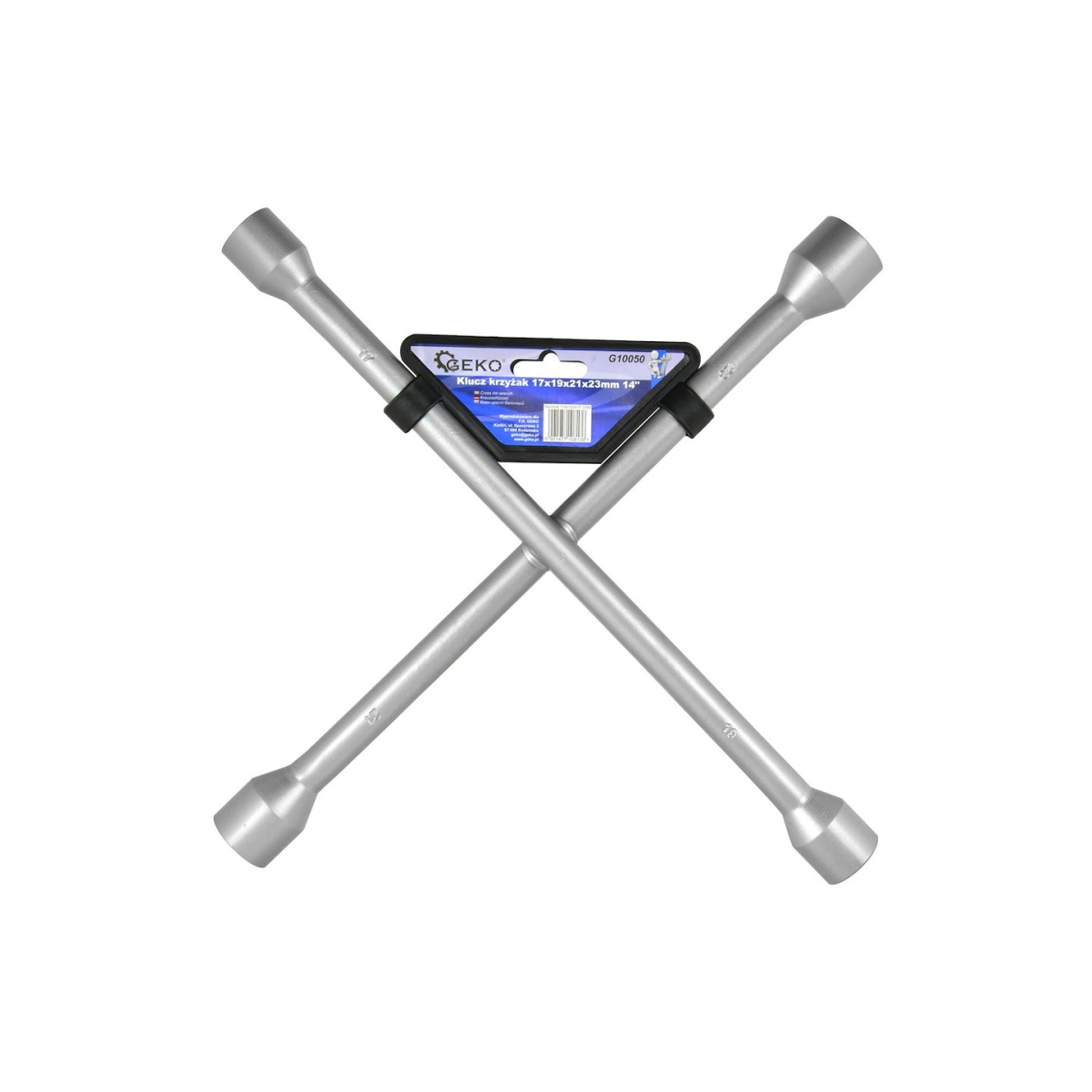 Klíč křížový na kola GEKO, 17x19x21x22mm G10050