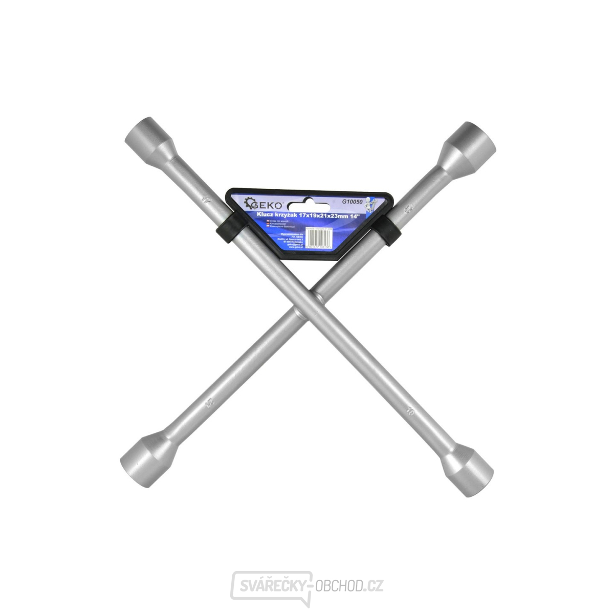 Klíč křížový na kola GEKO, 17x19x21x22mm