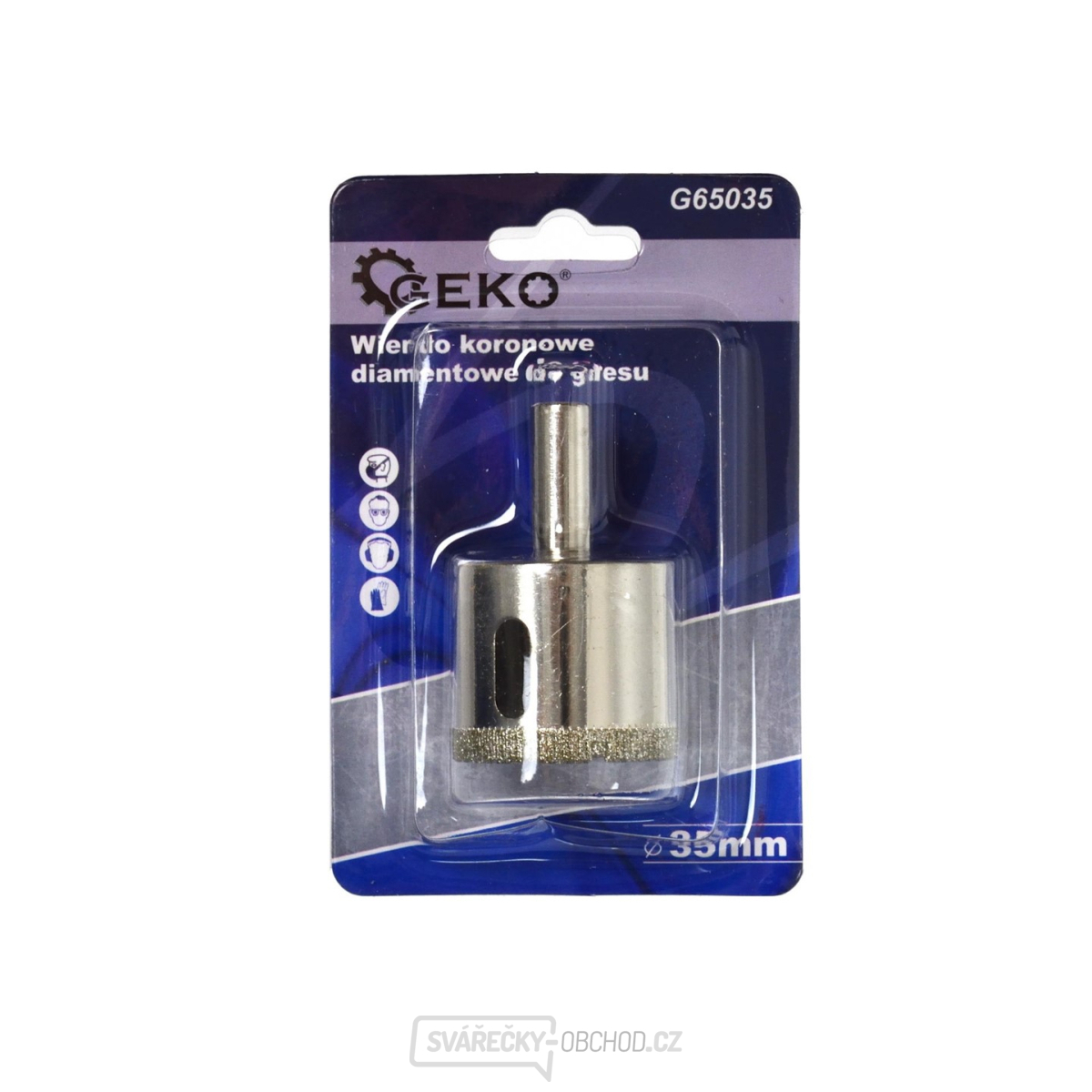 Vrták diamantový korunkový, 35 mm GEKO