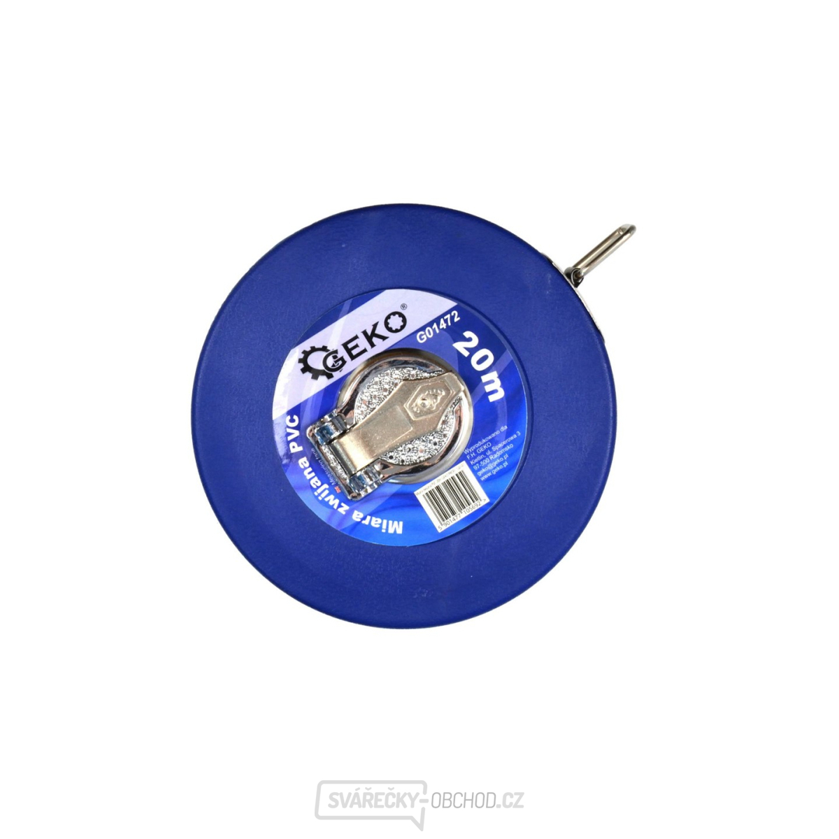 Pásmo měřící GEKO, 20m, š. pásma 10mm, PVC