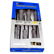 Sada šroubováků úderových, 6ks, 3x ploché a 3 křížové, CrV GEKO Sada šroubováků úderových, 6ks, 3x ploché a 3 křížové, CrV GEKO gallery main image