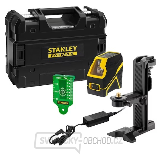 Křížový laser STANLEY FATMAX, Li-Ion baterie, zelený paprsek 