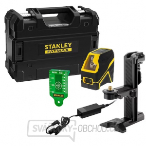 Křížový laser STANLEY FATMAX, Li-Ion baterie, zelený paprsek  gallery main image