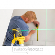 Křížový laser STANLEY FATMAX, alkaické baterie, zelený paprsek Náhled