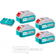 Sada baterií a nabíječky TOTAL, 20V Li-ion, 4000mAh, industrial gallery main image