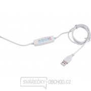 Lampa stolní s lupou EXTOL LIGHT, USB napájení, bílá, 2400lm, 3 barvy světla, 5x zvětšení Lampa stolní s lupou EXTOL LIGHT, USB napájení, bílá, 2400lm, 3 barvy světla, 5x zvětšení náhled