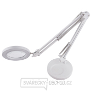 Lampa stolní s lupou EXTOL LIGHT, USB napájení, bílá, 2400lm, 3 barvy světla, 5x zvětšení náhled