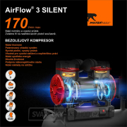PANTERMAX Super tichý bezolejový kompresor AirFlow® 3 SILENT SET2 Náhled