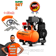 PANTERMAX®AirFlow® 3 SILENT SET2+Ofukovací pistole 10B-1, Pneuhustič 1, Spirálová hadice PU 10 m, Ø 6,5/10 mm PANTERMAX®AirFlow® 3 SILENT SET2+Ofukovací pistole 10B-1, Pneuhustič 1, Spirálová hadice PU 10 m, Ø 6,5/10 mm gallery main image