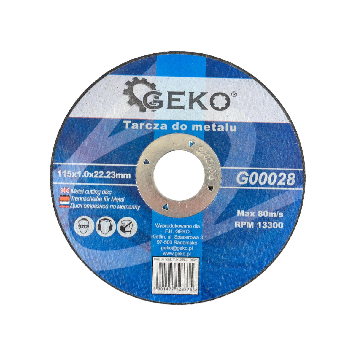 Levně Řezný kotouč na kov GEKO, 115x1,0x22,23mm G00028