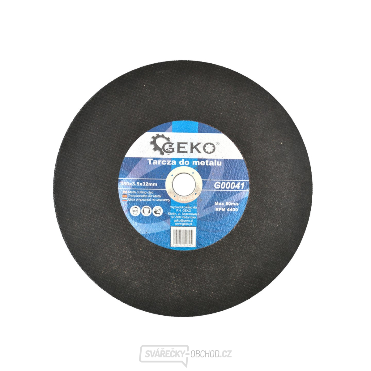 Řezný kotouč na kov GEKO, 350x3,5x32mm 