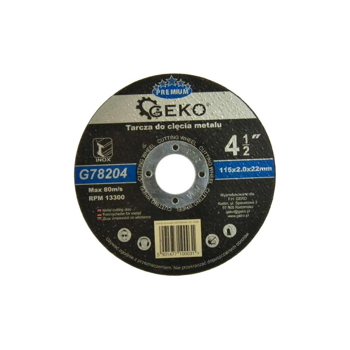 Levně Kotouč řezný na kov GEKO, 115x2mm G78204