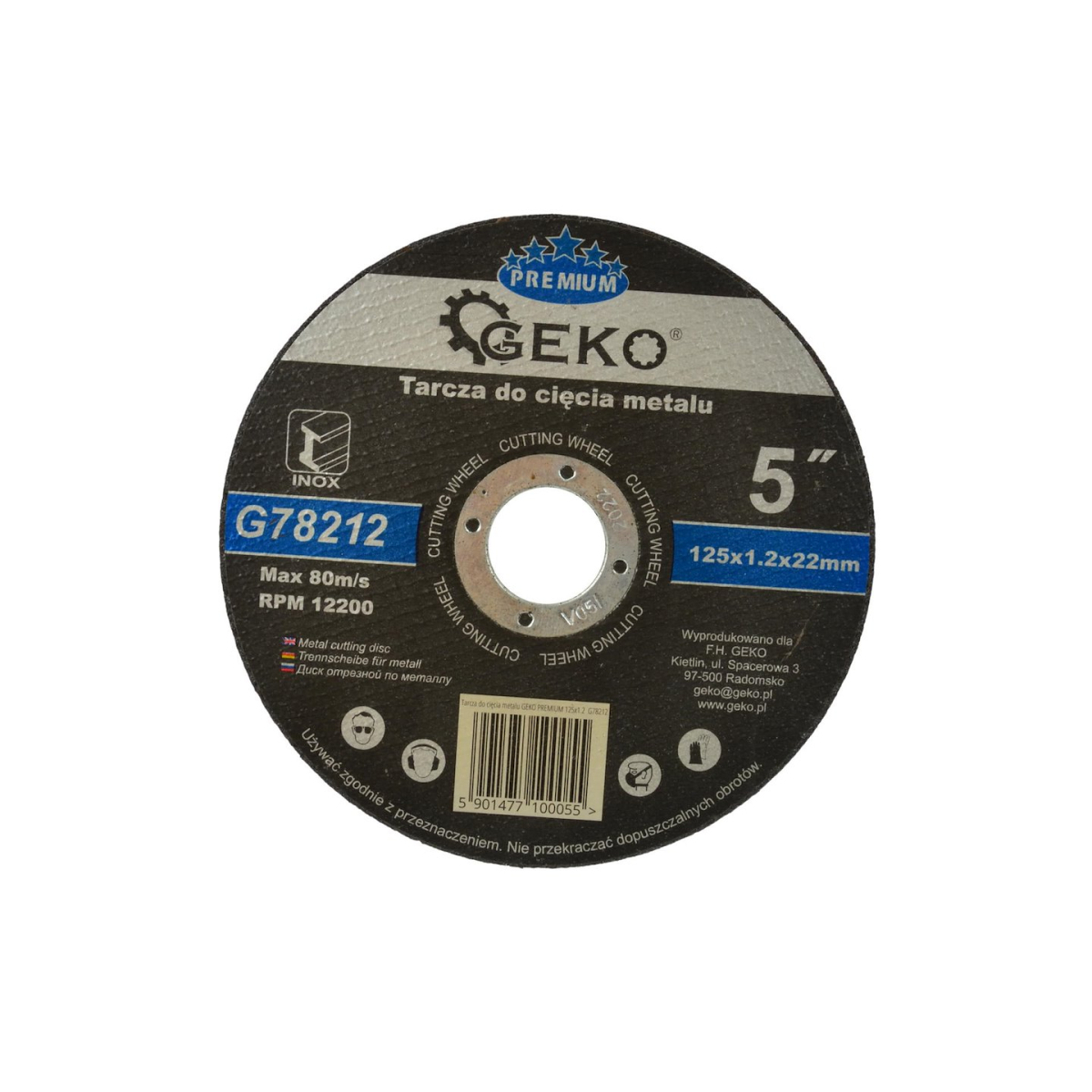 Levně Kotouč řezný na kov, 125x1,2mm GEKO G78212