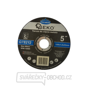 Kotouč řezný na kov, 125x1,2mm GEKO Kotouč řezný na kov, 125x1,2mm GEKO gallery main image