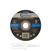 Kotouč řezný na kov GEKO, 125x1,6mm  Kotouč řezný na kov GEKO, 125x1,6mm  gallery main image